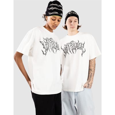 Vitriol Unsettled Boxy T-Shirt wit
