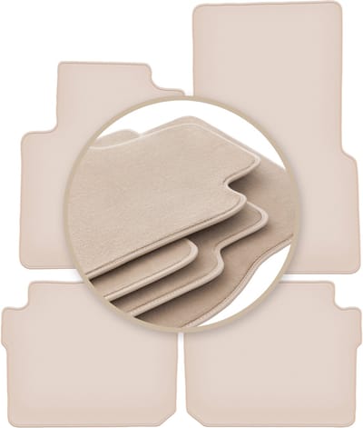 PREMIUM beige matten voor: Smart ForFour I hatchback 2004-2007