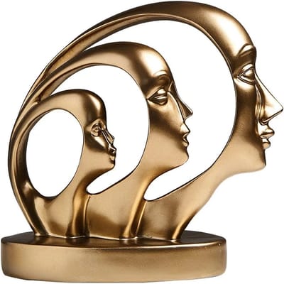 Abstracte Resin Standbeeld - Miniatuur Beeldjes en Sculpturen voor Bureau en Thuis - Nordic Art Decoratie, Kunstwerken en Figuren - Moderne Abstracte Kunst, Interieur Decoratie, Office Decor