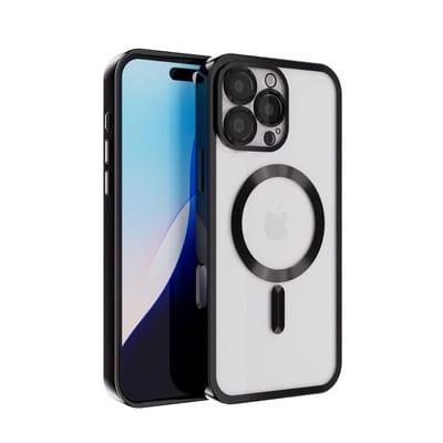 Coverzs hard case met camera cover geschikt voor iPhone 14 Pro Max (zwart) - camera cover, hard case, premium bescherming