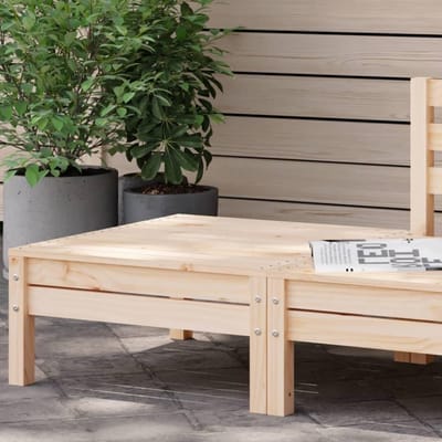 Tuin Voetenbank - Houten Poef - Buiten Ontspannen - Massief Grenenhout - 635 x 635 cm - Houtkleurig