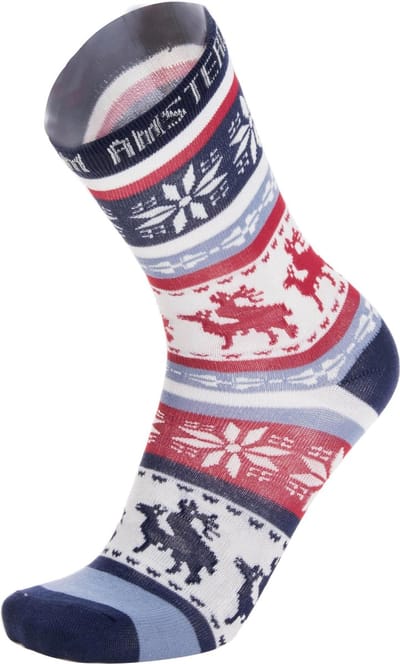 Robin Ruth Kerstsokken mannen maat 40-45 - kerst - sokken - eland - blauw - rood
