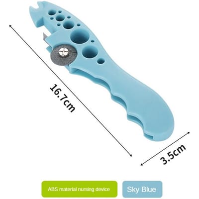 Ampullenopener Veilig En Duurzaam Roze Ziekenhuiskwaliteit Flesopener Met Wieltjes Kerfapparaat Ziekenhuiskwaliteit Flesopener Opener Blauw Wit