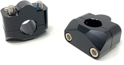 Motorfiets Stuurverhogers - Stuur Klemmen - Comfortabel Rijden - Eenvoudige Montage - 22mm 20mm - Zwart