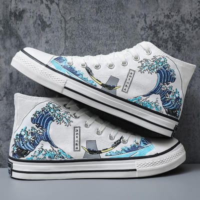 Nieuwe High-Top Canvas Schoenen Jeugd Platte Schoenen Jeugd Trendy Schoenen Casual Sportschoenen Heren Studenten Schoenen 43 gray