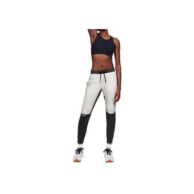 On Running Broek Comfortabel Zacht Zittend Lichtgewicht Casual Broek Damesbroek Parelmoer Wit Donkergrijs 206.01048 S