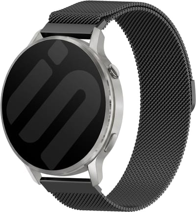 Strap-it 22mm Milanese band - Universeel 22mm geschikt voor Garmin Vivoactive 4 / Garmin Venu 4 - 45mm / Garmin Venu 3 / Garmin Venu 2 / Garmin Forerunner 570 - 47mm / Garmin Forerunner 265 / Garmin Forerunner 255 - Blauw