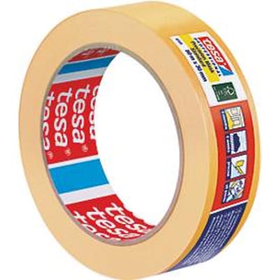 tesa® Professional 4344 Precisie crêpe, 30 mm × 50 m, Washi, oranje - 3 mon. binnen/4 wo. buiten