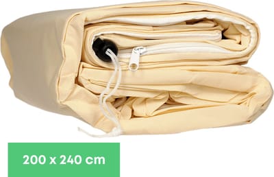 YUGN Winterhoes Olijfboom - Vorstbescherming - Met Rits en Trekkoord - 200x240 CM - Beige