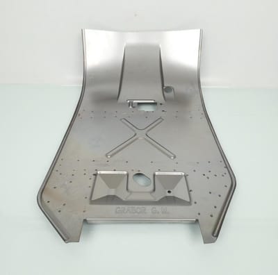 Treeplank plaatstaal renovatie RMS voor scooter Piaggio 50 Vespa S 1963 tot 1983 Nieuw