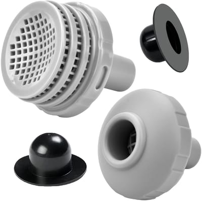 Allecto - Boven Grond Zwembad Onderdelen - Vervangingsset - 1.25 inch Filter - Inclusief Aansluitingen - Voor Intex en Bestway - Accessoires