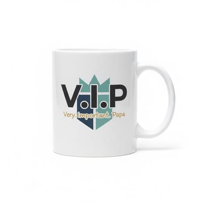 V.I.P “Very Important Papa” Mok – Vaderdag Cadeau Koffiemok 330 ml