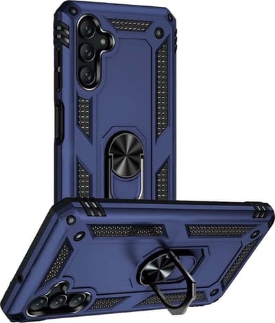 Hoesje Geschikt Voor Samsung Galaxy A13 5G Hoesje Armor Anti-shock Backcover Blauw - Galaxy A13 5G - A13 5G Backcover kickstand Ring houder cover TPU backcover oTronica