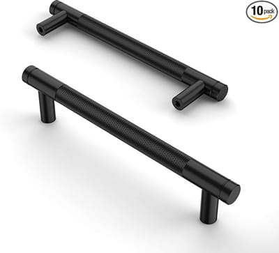 1 paar kastdeurgrepen - 2 stuks - Kastgrepen - Gatenafstand 128 mm - Universeel - Antislip kast- en ladegrepen - Kastgrepen - Geschikt voor diverse kasten, lades en meubels - 15,8 cm - Zwart
