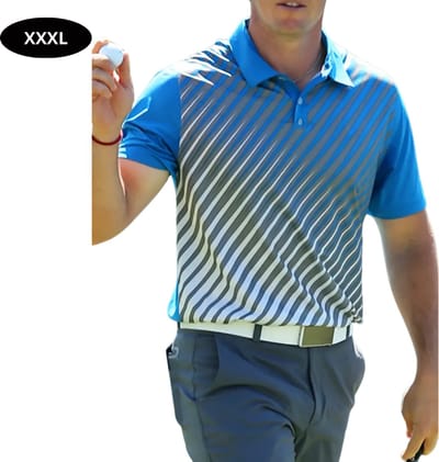 Bovista Golf Shirt Heren - T-shirt - Golfkleding - Golfen - Golf Accessoires - Polo Shirt - Marineblauw - Maat XXXL