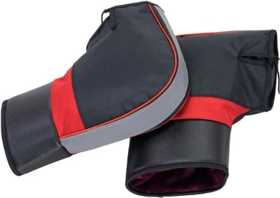 White-Label® Handmoffen Scooter - Handwarmers Fiets - Handschoenen Winter - Wanten - Rood met Zwart