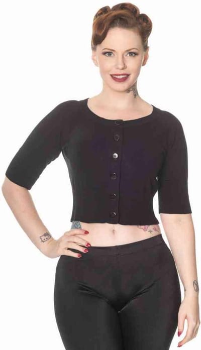 Dancing Days - RAVEN Cardigan - 4XL - Zwart
