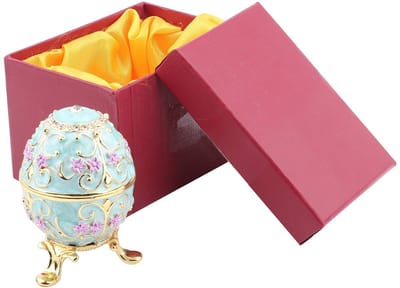 Dailygoods- Juwelendoos Handgemaakt - Vintage Paasei - Decoratie - Organisator - Opbergruimte - Duurzaam Emaille - Sieradenbox