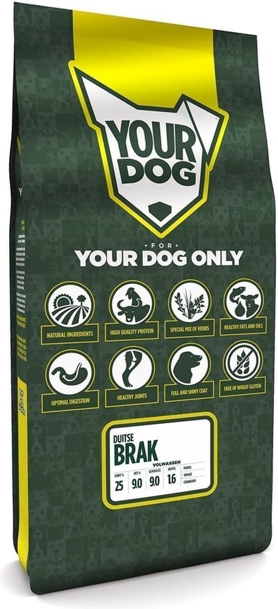 Yourdog Duitse brak Rasspecifiek Adult Hondenvoer 12kg | Hondenbrokken