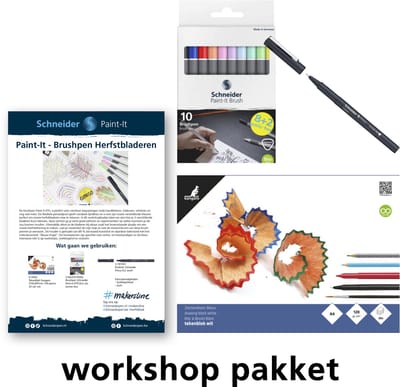 Schneider fineliner - workshop herfstblad - inclusief toebehoren - DOC-WS-PAK-SP3