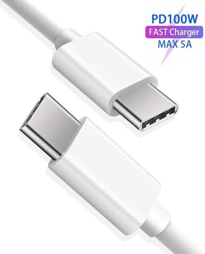 Phreeze USB C naar USB C Oplaadkabel - 2M - 100W Snelladen - Power Delivery - Flexibele Kunststof - Geschikt voor Telefoon en Laptop