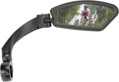 MK Stoer -Achteruitkijkspiegel - Fiets - Instelbaar - 180 graden - Rechts - Links - Stuurbeoordeling - Zicht naar achteren - Mountainbike - 21-26 mm handgrepen - Linker - HF-MR080L