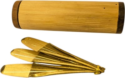 Dan Moi Mondharp - Joodse Harp Vork - Muziek Maken - Triple Tonig Ontwerp - 5 cm - Goud