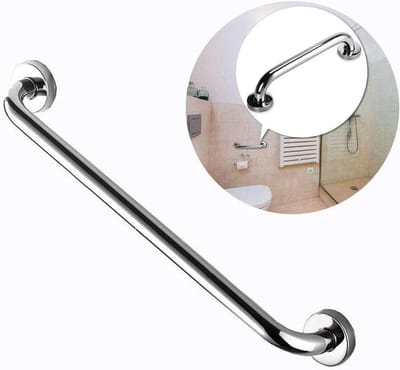 Grijpstang Badkamer - Veiligheidshandgreep Douche - Valpreventie Thuis - Verborgen Montage - 43 cm - Zilver