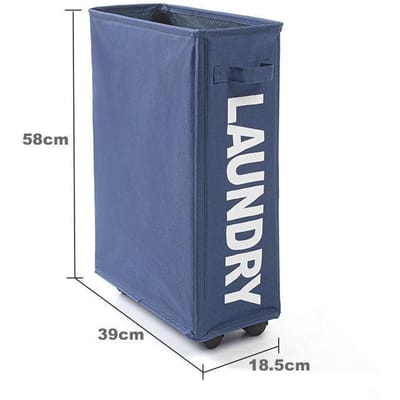 Wasmand met Wielen Grote Capaciteit Yogamat Opbergmand Multifunctioneel Opvouwbaar Waterdicht Vuile Kleding Opbergtas