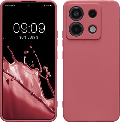 kwmobile telefoonhoesje geschikt voor Xiaomi Redmi Note 13 Pro 5G / Poco X6 5G - Hoesje voor smartphone - Precisie camera uitsnede - In donkerroze