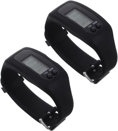 Activiteitstracker Horloge - Stappenteller Calorieën - Fitness Doelen - Lichtgewicht Siliconen - 25 cm - Zwart