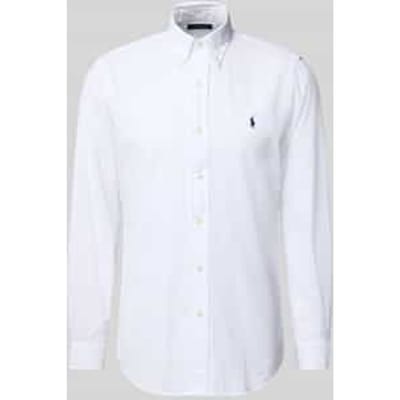 Overhemd Lange Mouw Polo Ralph Lauren CHEMISE COUPE DROITE EN SEERSUCKER