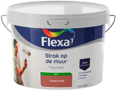 Flexa - Strak Op De Muur Binnen Mat - Fresh Fruit - Mengverf - 2,5 L