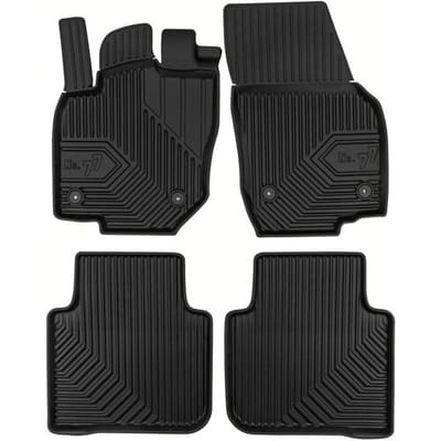 FROGUM No.77 Automatten - Geschikt voor SKODA KODIAQ II (vanaf 2024) - 4-delig - TPE Rubber - Zwart