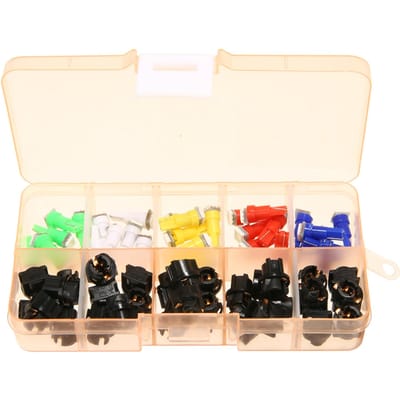 30 pièces voiture Auto T5 T10 5050 SMD lumière LED ampoules tableau de bord ampoules lampe 12 V 5 multicolore