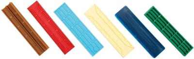 Den Braven Wig kunststof beglazingsblokjes 26x2x100mm (1000x) blauw