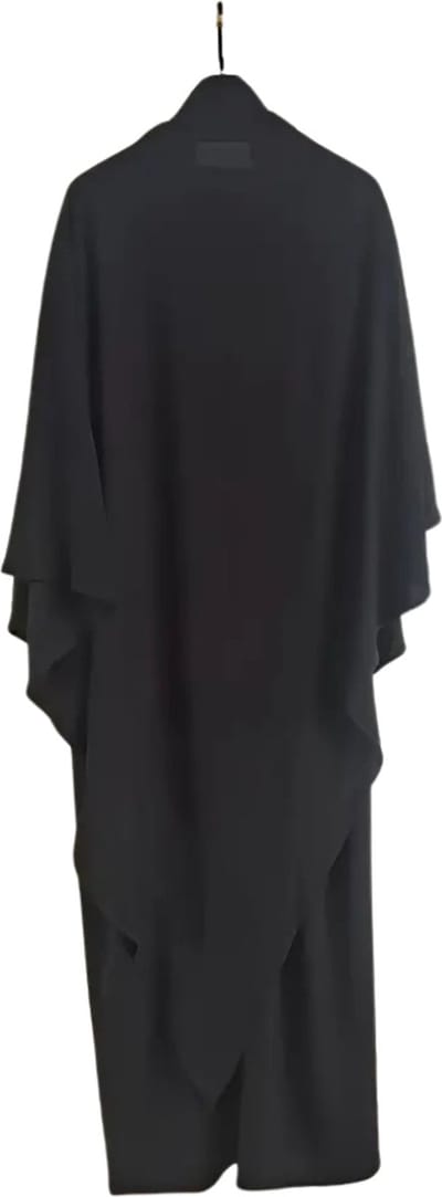Nivard Islamitische Kleding - Djellaba Dames - Moslim Kleding - Arabisch Dames Kaftan - Alhamdulillah - Zwart