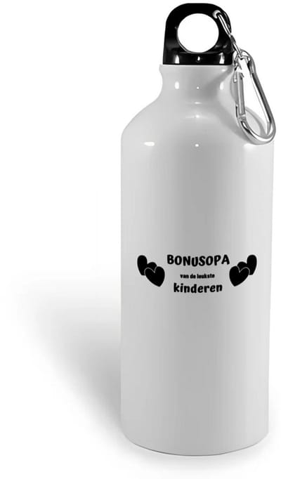 Hacebo® - bonusopa van de leukste kinderen waterfles - Opa - de leukste opa - verjaardag - cadeautje voor opa - kado - geschenk - water fles - 400ML