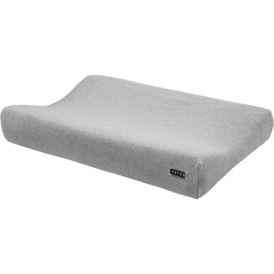Meyco Baby Knit Basic aankleedkussenhoes - grey melange - 50x70cm