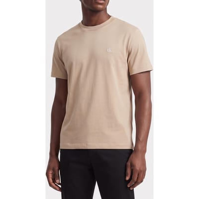 Calvin Klein Ss Easy Monogram Tee White Pepper Taglia: S | Magliette basic Outlet | Uomo | Bianco