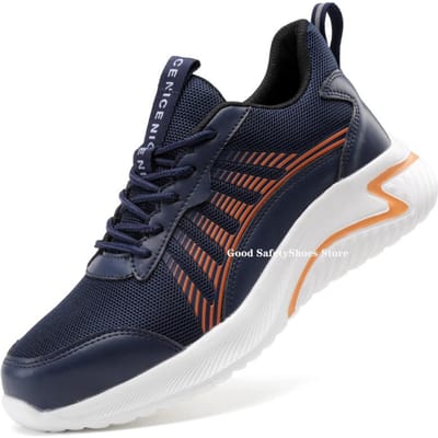 Heren Sport Veiligheidsschoenen Dames Ademende Werk Sneakers Anti-Impact Stalen Neus Werkschoenen Heren Lichtgewicht Onverwoestbare Schoenen Mannen 36 black