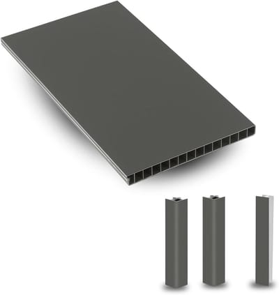 Keukenplint PVC - Keukenafwerking Plint - Keuken Monteren - Krasbestendig Duurzaam - 2.5 meter - Wit