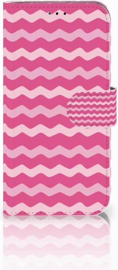 Samsung Galaxy A40 Telefoon Hoesje Waves Pink