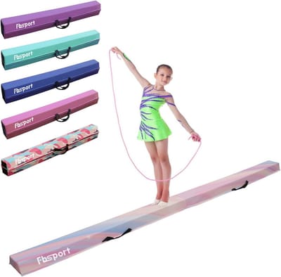Opvouwbare Evenwichtsbalk Turnen - 240/270/300 cm - PU-Leer voor Thuisgebruik
