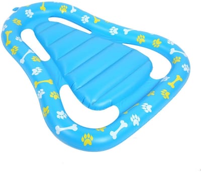 Opblaasbaar Hondenbed - Drijvend Bed - Huisdier Waterkussen - Zwemring - Vlot - Ideaal voor Zwemmen - Hondenzwembad