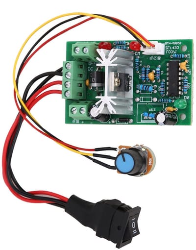 Dailygoody Snelheidsregelaar - Verstelbare Snelheidsregeling - Compact - Voor DC Borstelmotoren - Ideaal voor DIY-projecten - Tot 150W