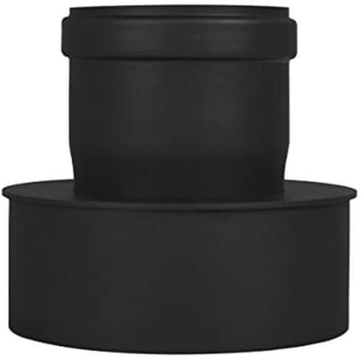 Pellebuis uitbreiding Ø 80 mm tot Ø 130 mm - Zwart | Pelletkachelpijp
