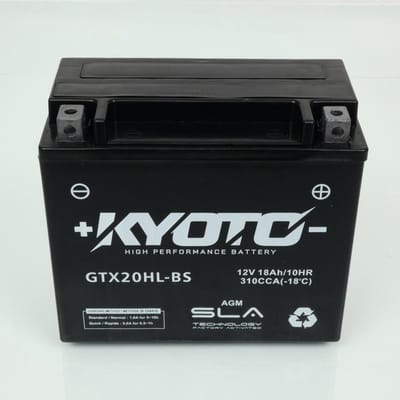 SLA Kyoto-accu voor Harley Davidson 1584 FLSTSB Softail Cross Bones 2008 tot 2011 YTX20HL-BS SLA / 12 V 18 Ah nieuw