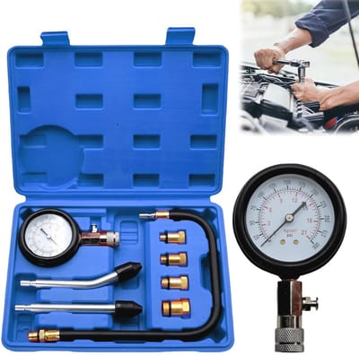 Compressietesterset voor Benzinemotoren - Compleet Gereedschap voor Compressiemeting