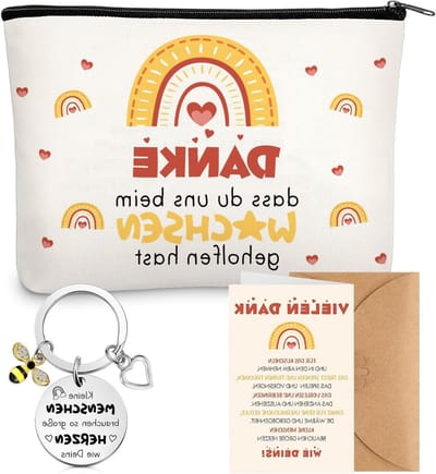 Cadeaus voor leraren: make-up tas, sleutelhanger en afscheidscadeaus voor verjaardagen en juffendag